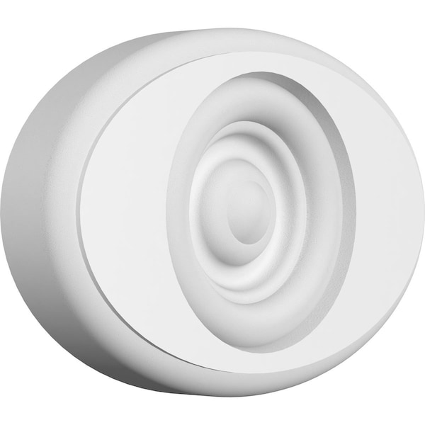 Ekena Millwork Standard Dalton Bullseye Rosette With Rounded Edge, 5"W x 3 1/4"H x 3/4"P ROSP050X033X075DAL04 - main
